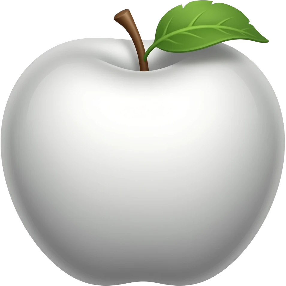 White apple emoji