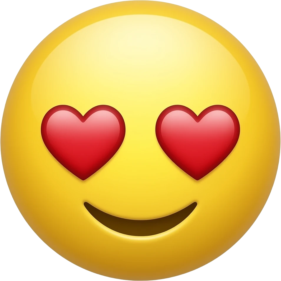 in love emojicon yellow emoji emoji