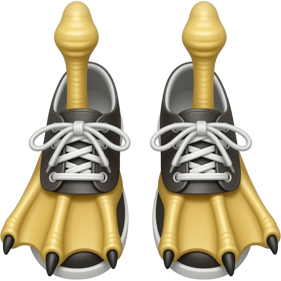 2 seagulls as feets shoes emoji