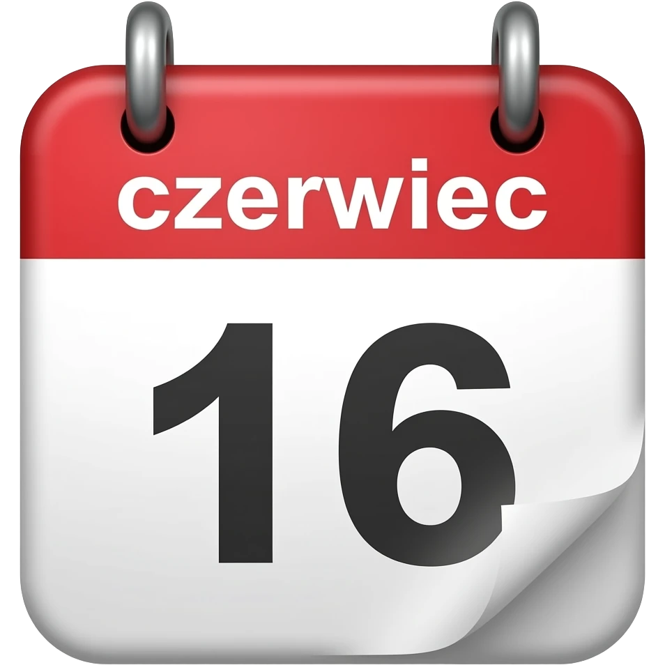 zrob mi emotke calendar z napisem czerwiec po polsku emoji