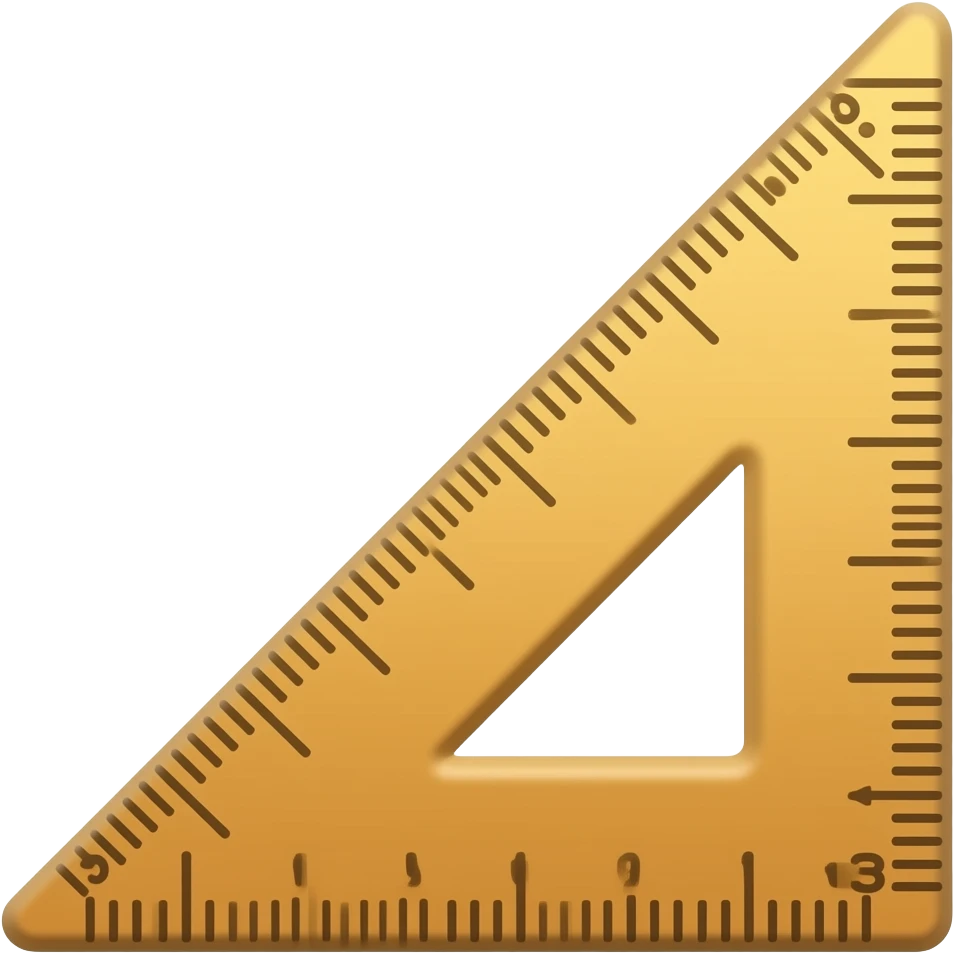 Triangular ruler emoji