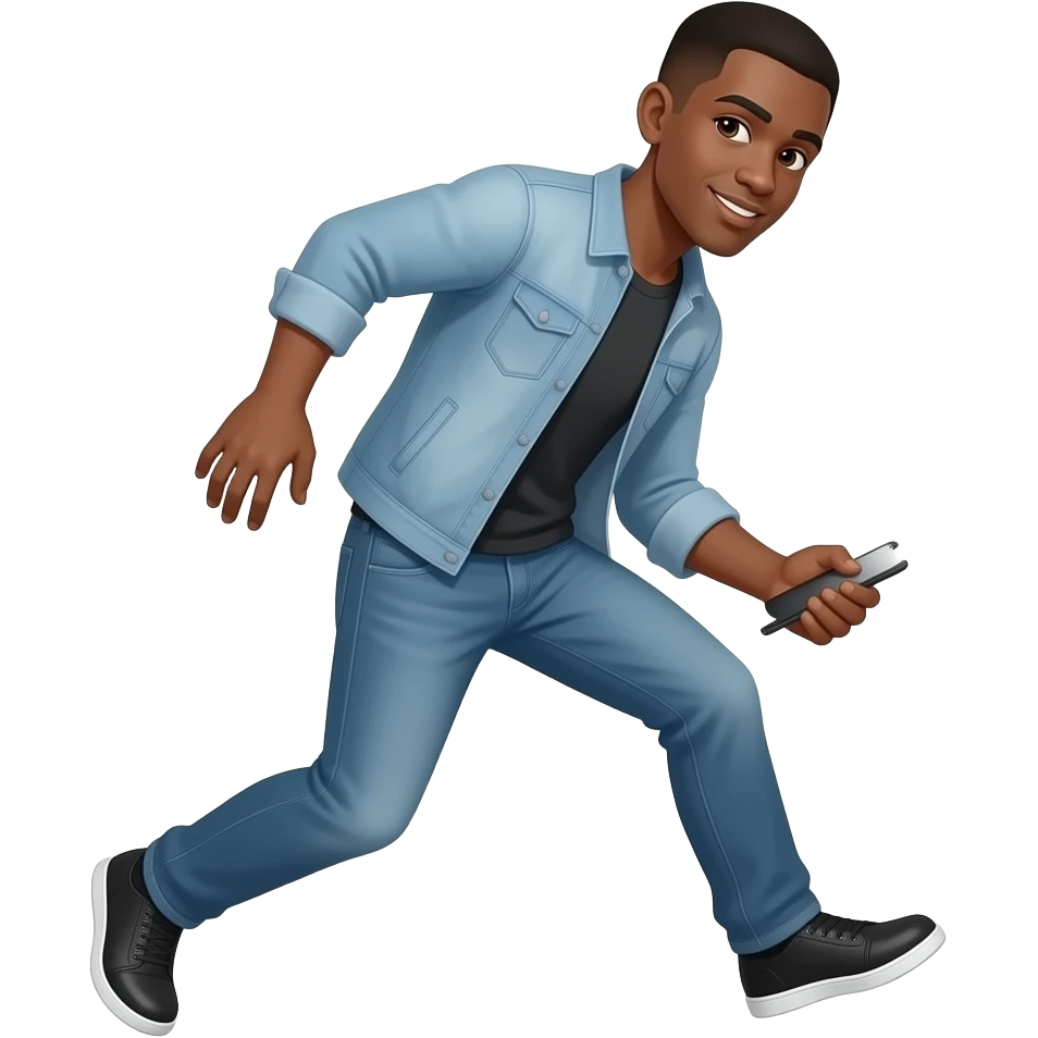 black dude stealing emoji