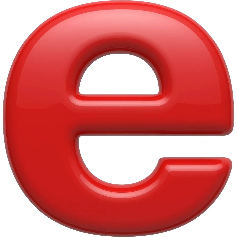 빨간색의 영문 e emoji