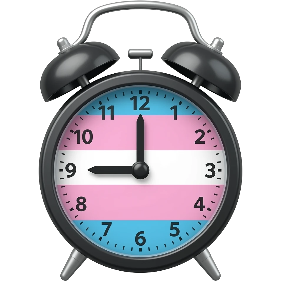 🏳️‍⚧️-⏰= emoji