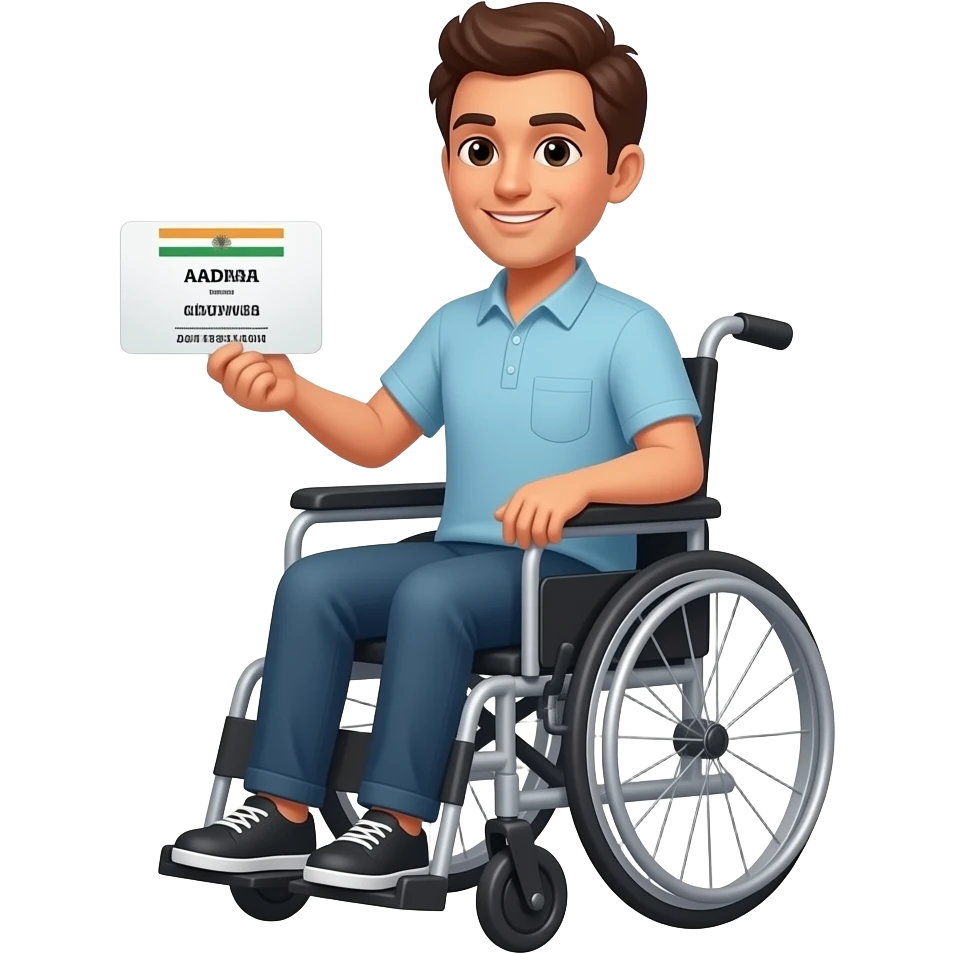 disability wilchare  aadhaar emoji