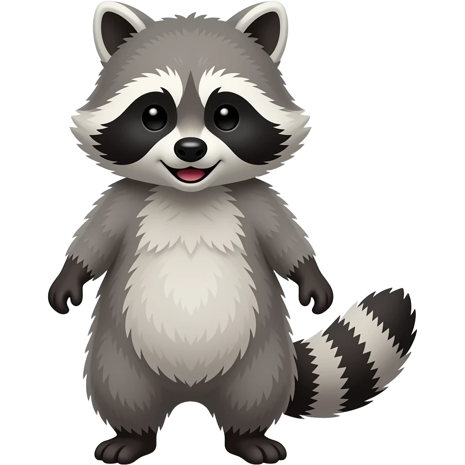 singing racoon emoji