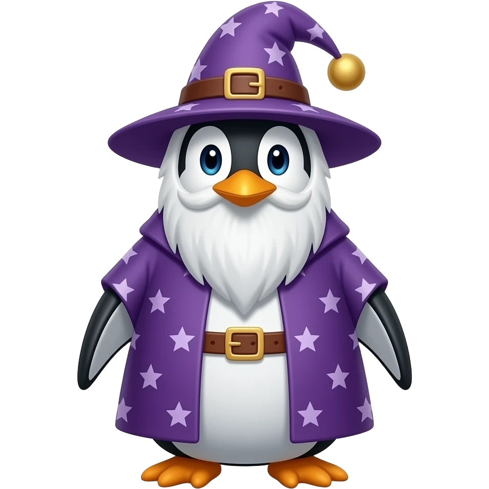 Penguin Wizard emoji