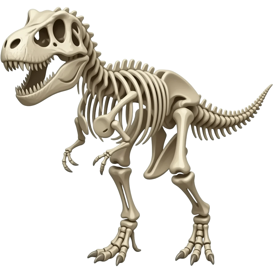 T rex bones emoji