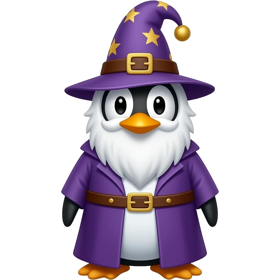 Penguin Wizard emoji