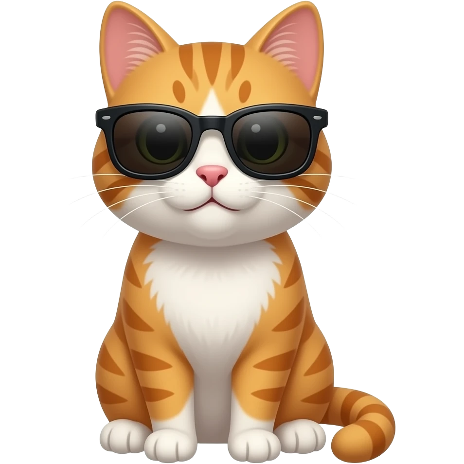 Cat wearing sunglasses emoji