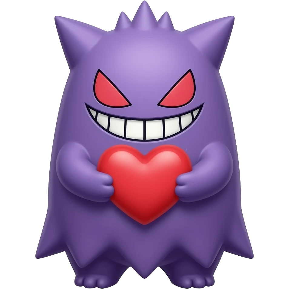Heart gengar emoji