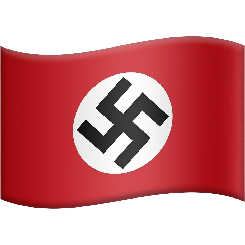 Make a nazi flag emoji to look like this 卍 emoji