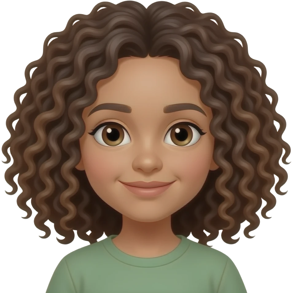 Kıvırcık saç emoji