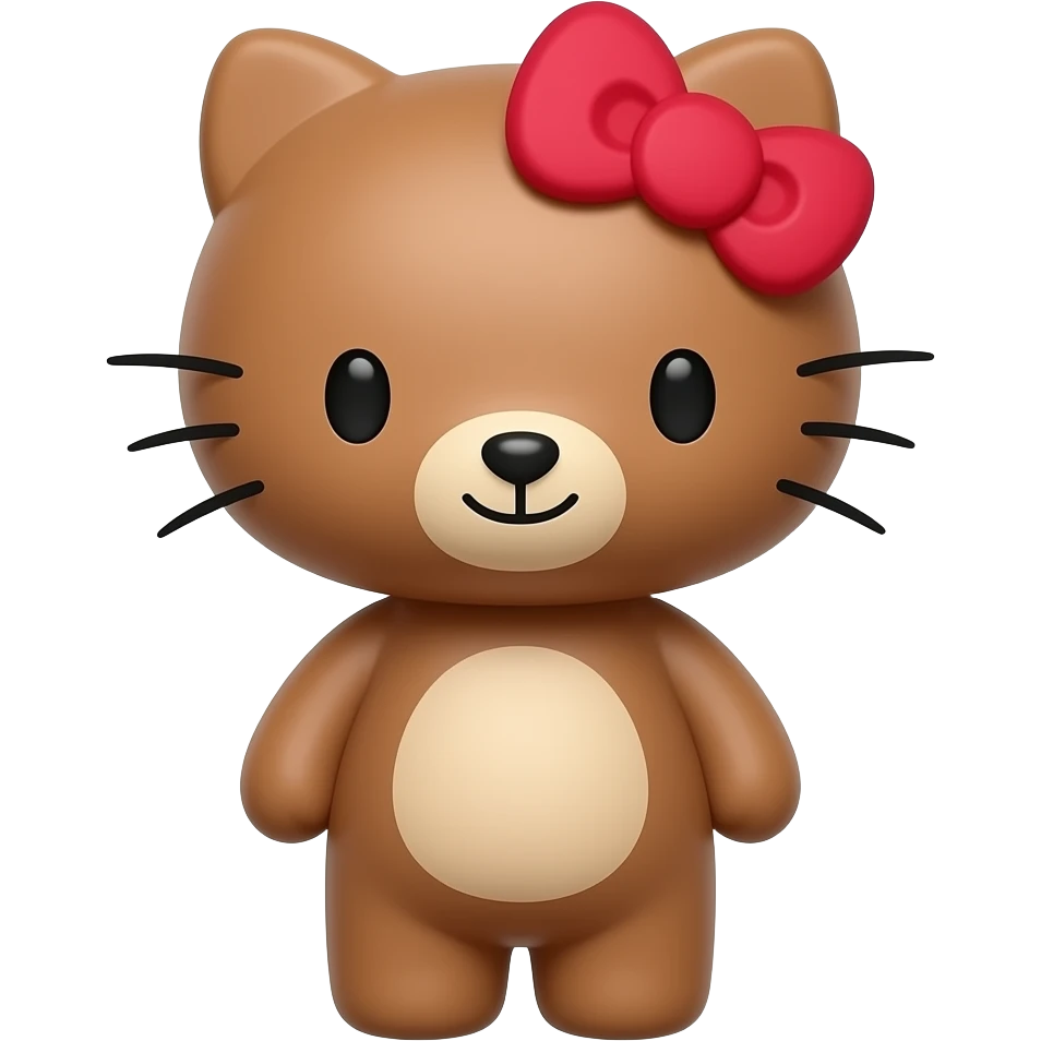 Hello kitty as a bear emoji
