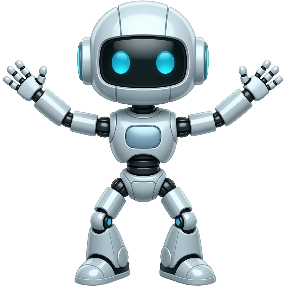 Hazme u emoji de un robot bailando emoji