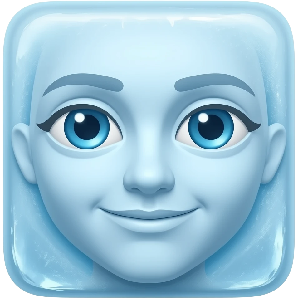 Frozen face emoji