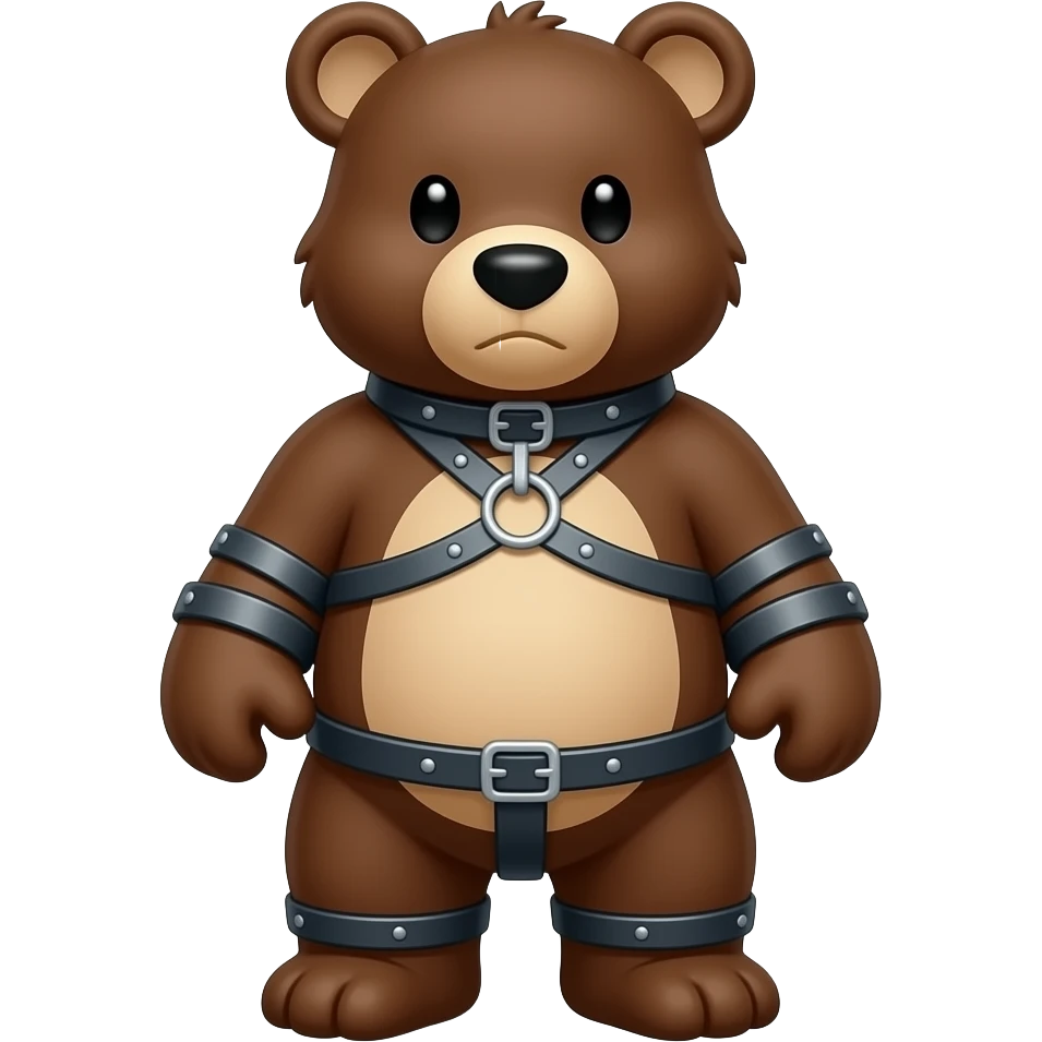 Bondage bear emoji