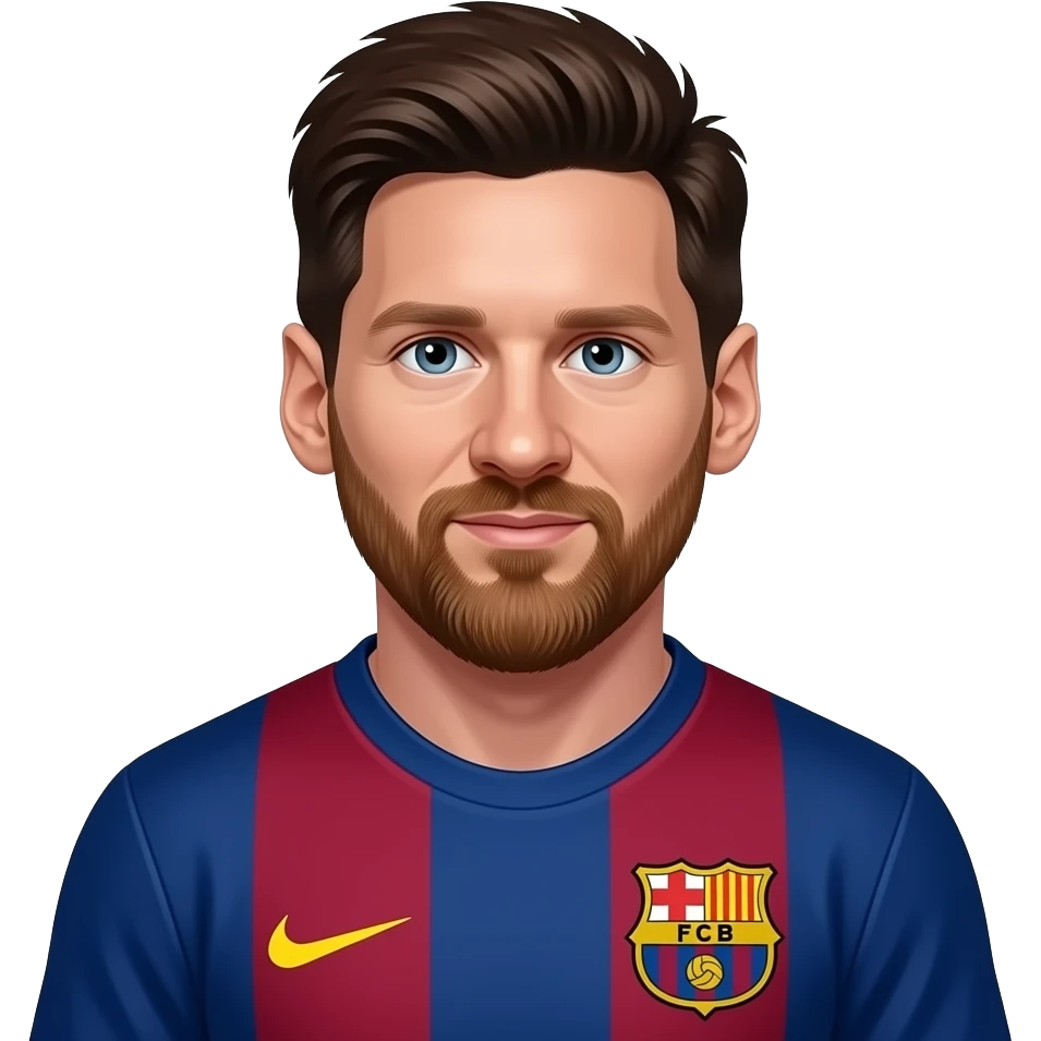 messi barcelona emoji