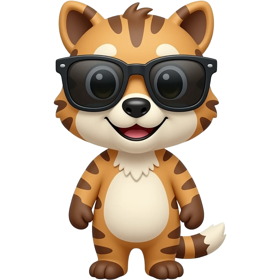 Animal with cool glasses emoji