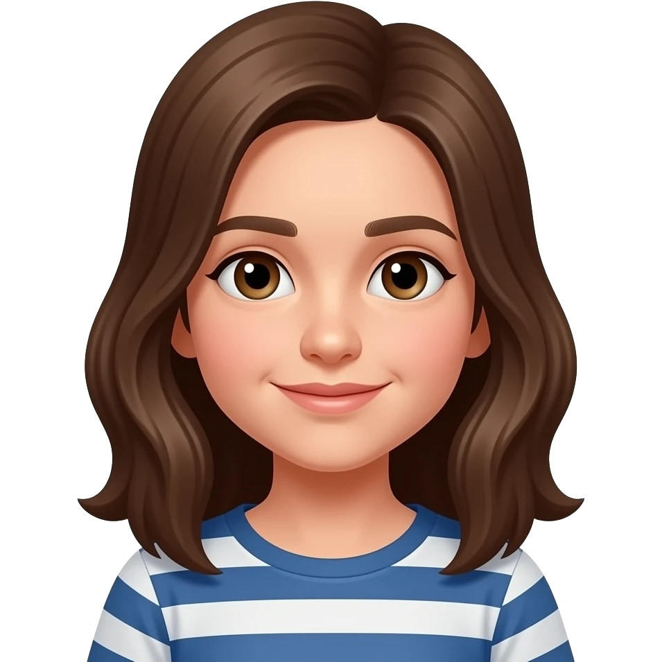 👧 brune Alicia 11 ans emoji