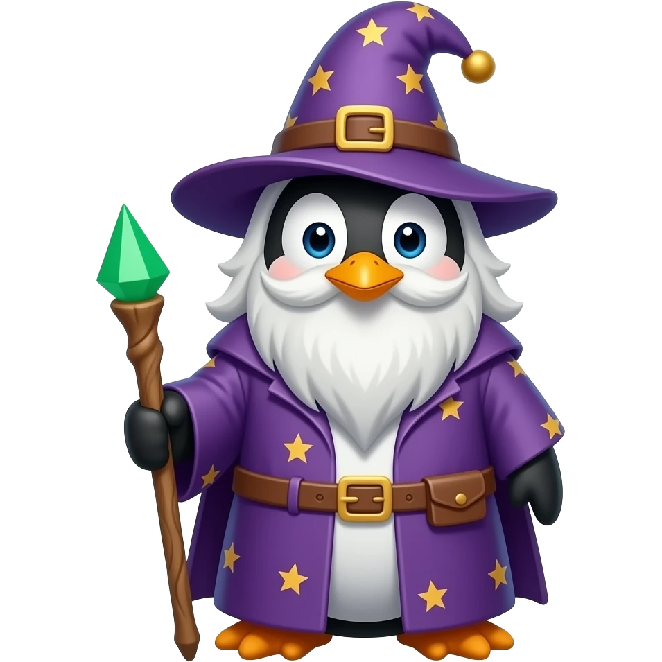 Penguin Wizard emoji