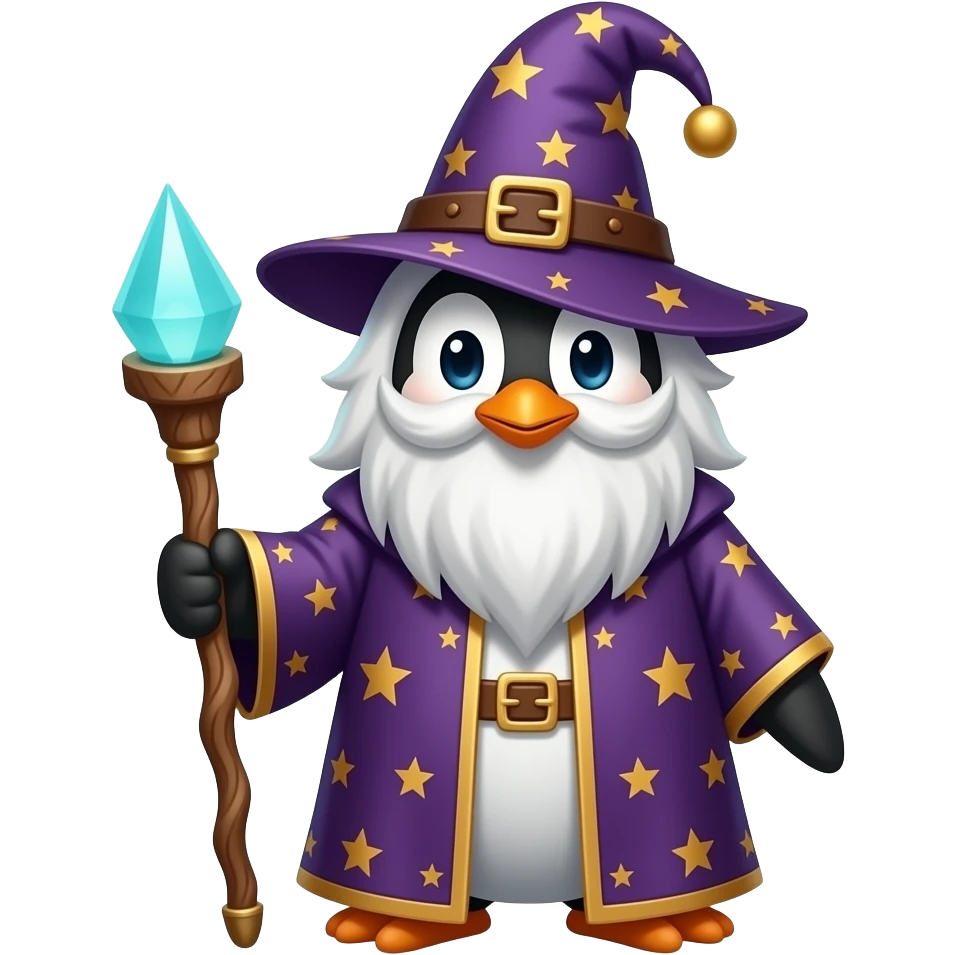 Penguin Wizard emoji