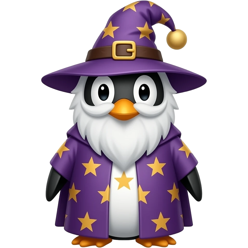 Penguin Wizard emoji