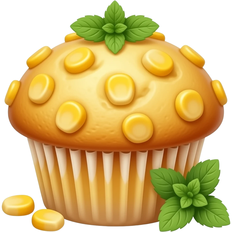Corn mint muffins emoji