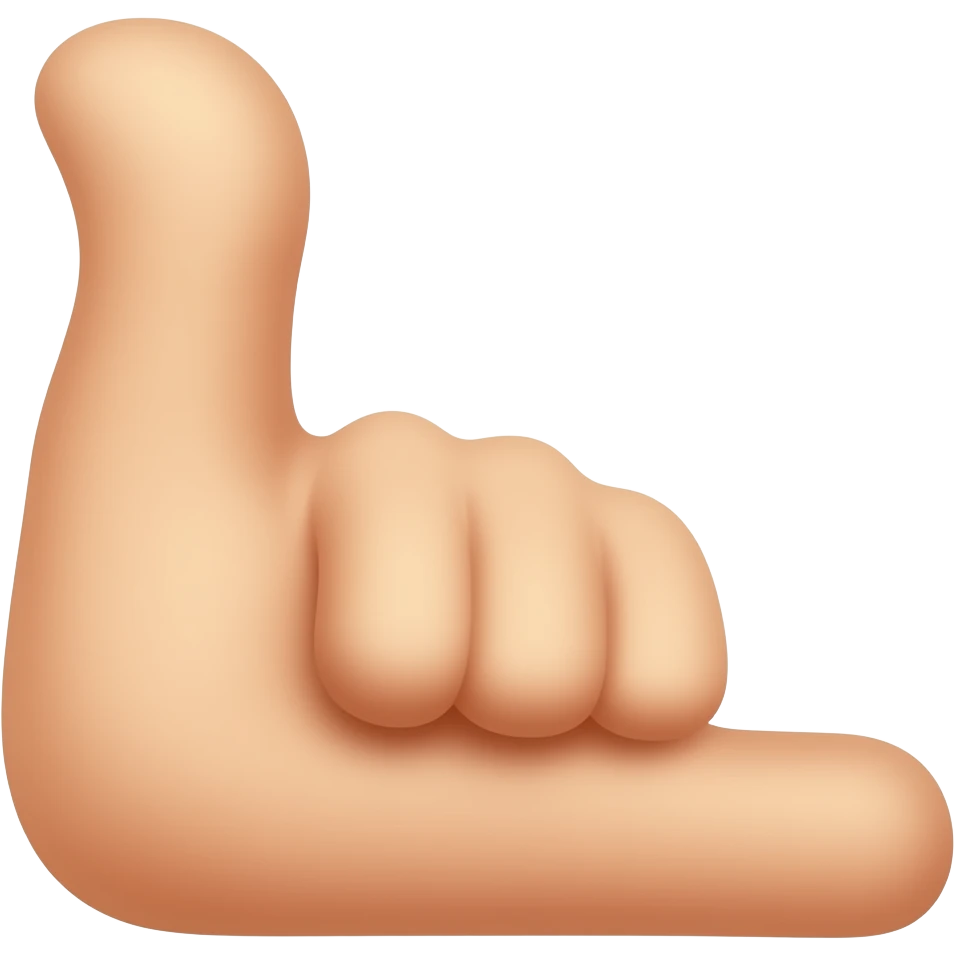 Hand doing L emoji