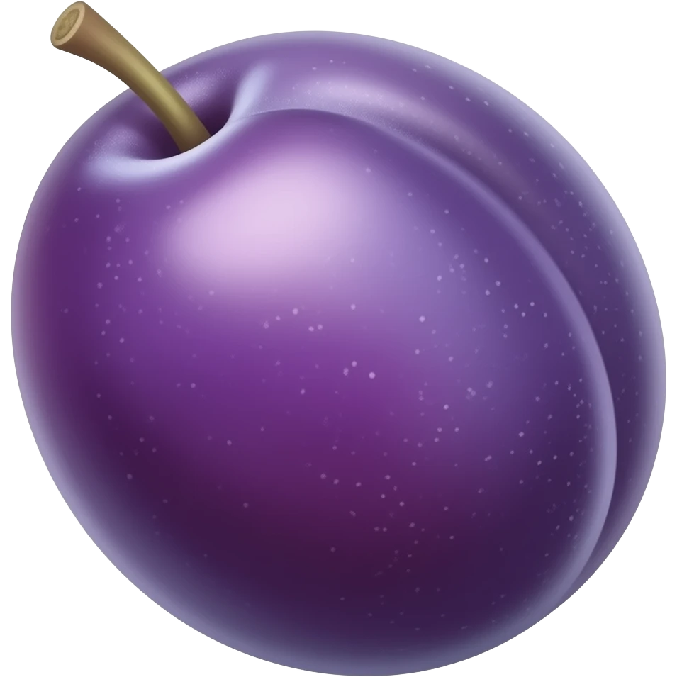 Plum fruit emoji