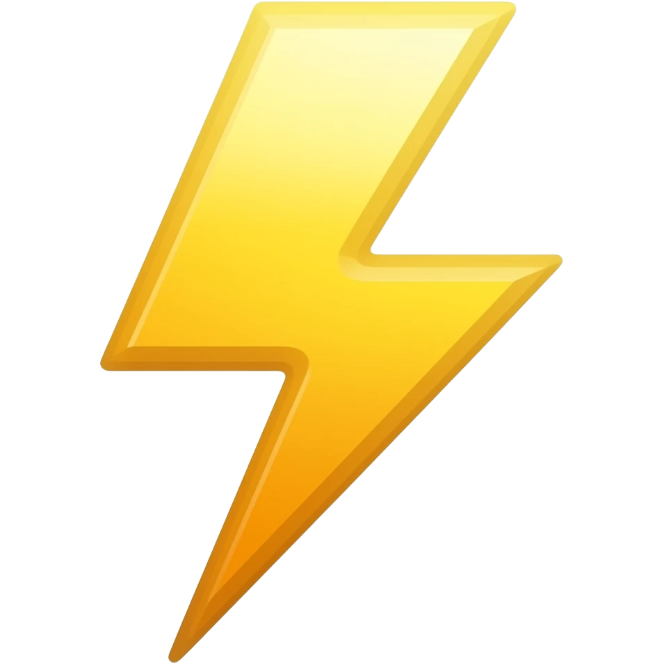 lightning bolt emoji