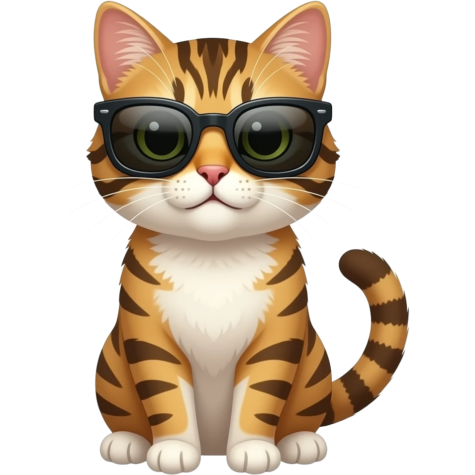 Cat wearing sunglasses emoji