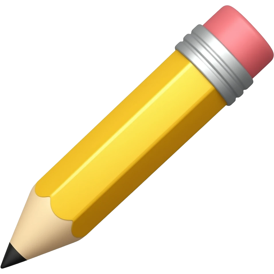 1 pencil same emoji