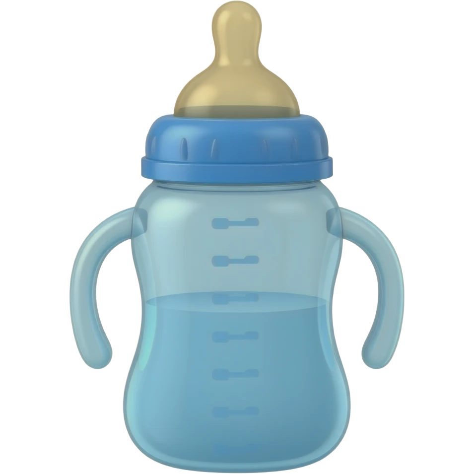 Blue baby bottle emoji