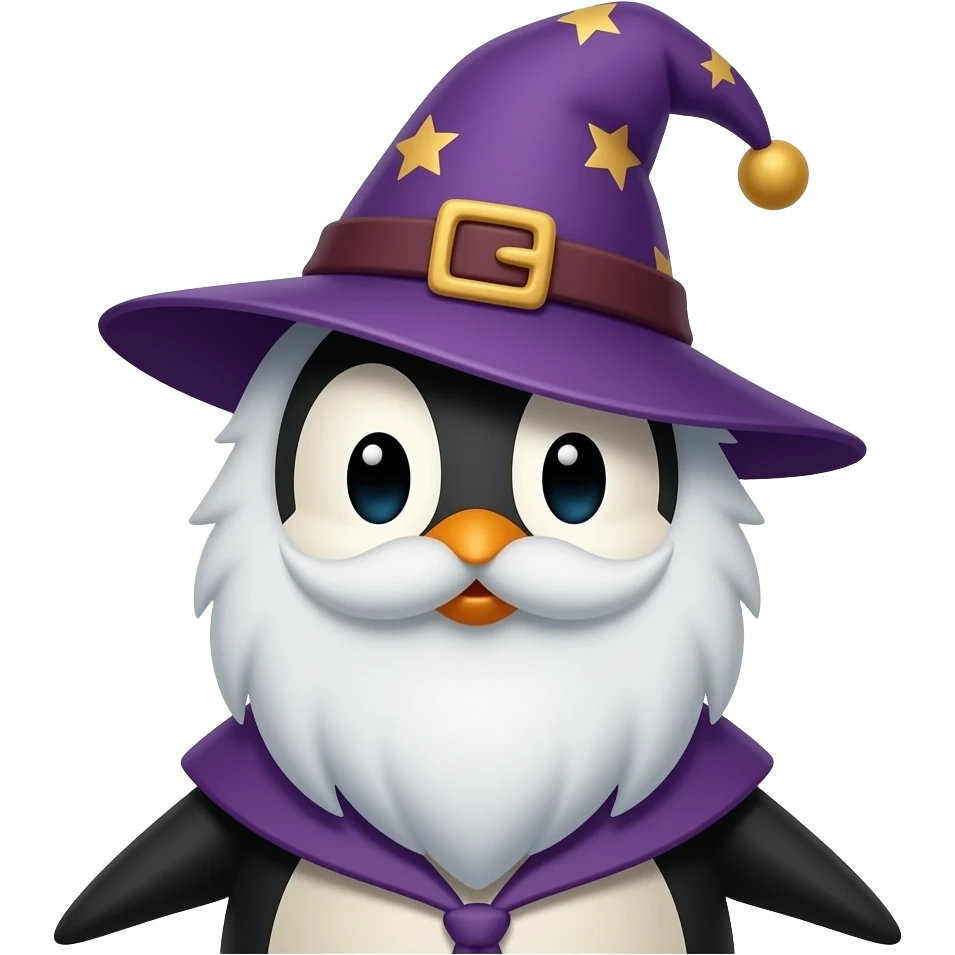 Penguin Wizard emoji