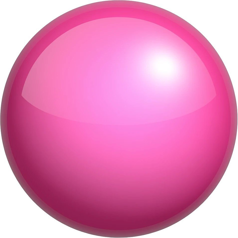 shiny ball pink emoji