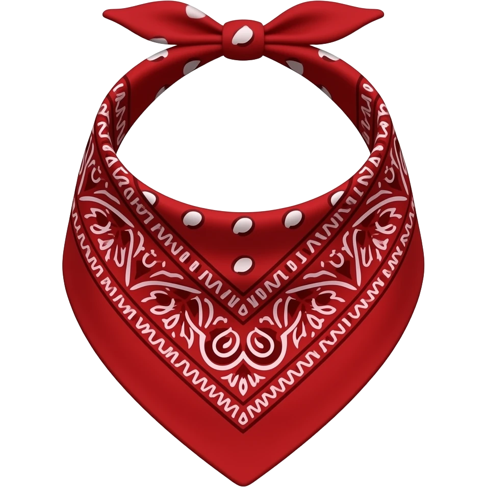 Red bandana emoji