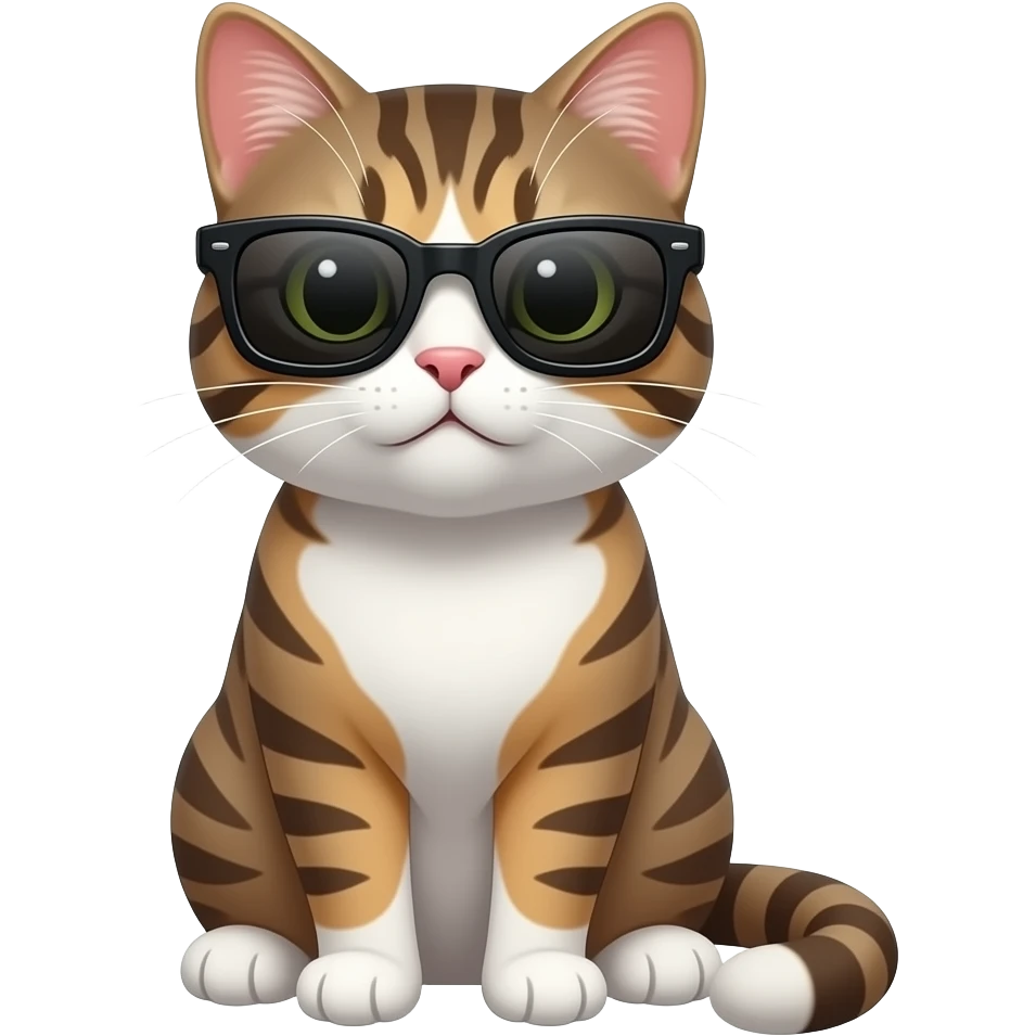 Cat wearing sunglasses emoji