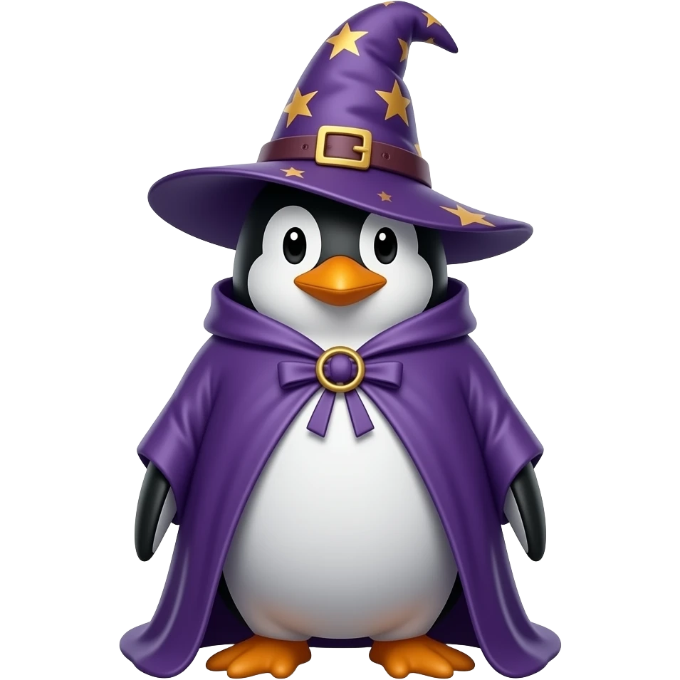 Penguin Wizard emoji