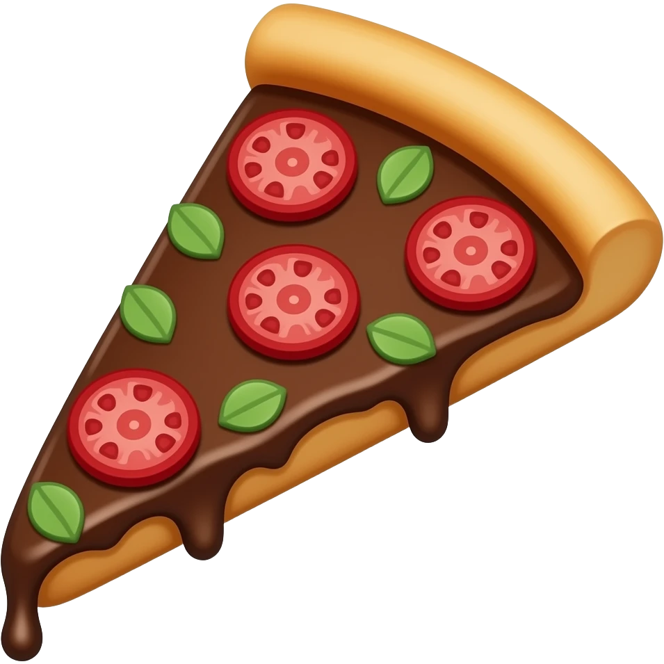 Chocolate pizza emoji