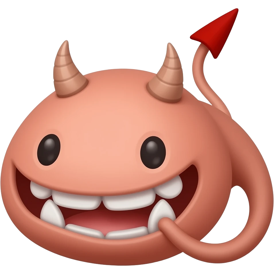 Devil penis emoji
