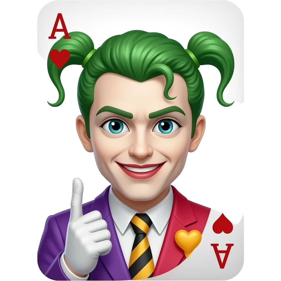 playing card with riddler emoji