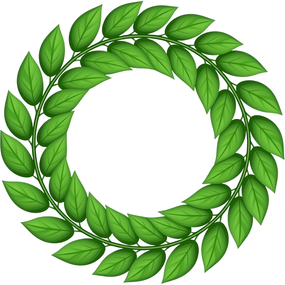 Leaf crown emoji