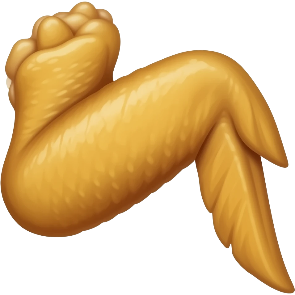 a piece of chicken wing emoji