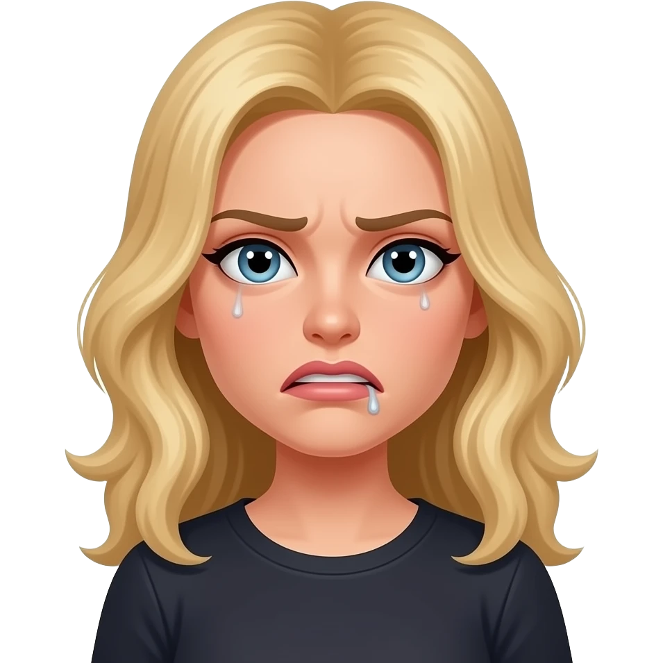 5. Passive Aggressive Girlfriend    Weaponised sarcasm and guilt trips. looks very upset and blonde emoji