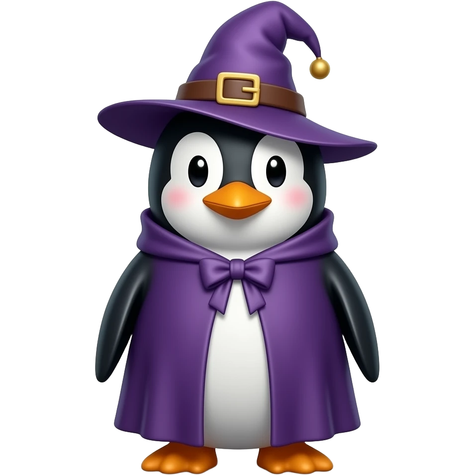 Penguin Wizard emoji