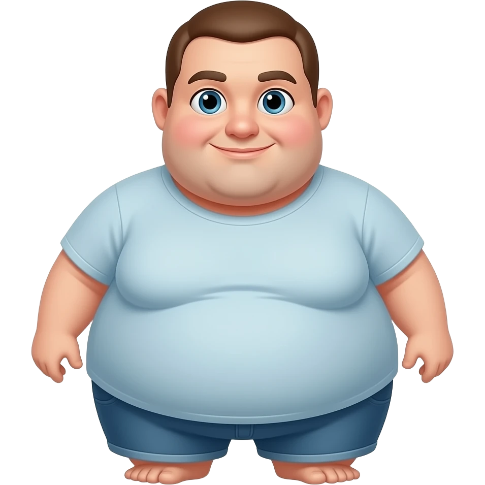 Emoji with a fat butt emoji