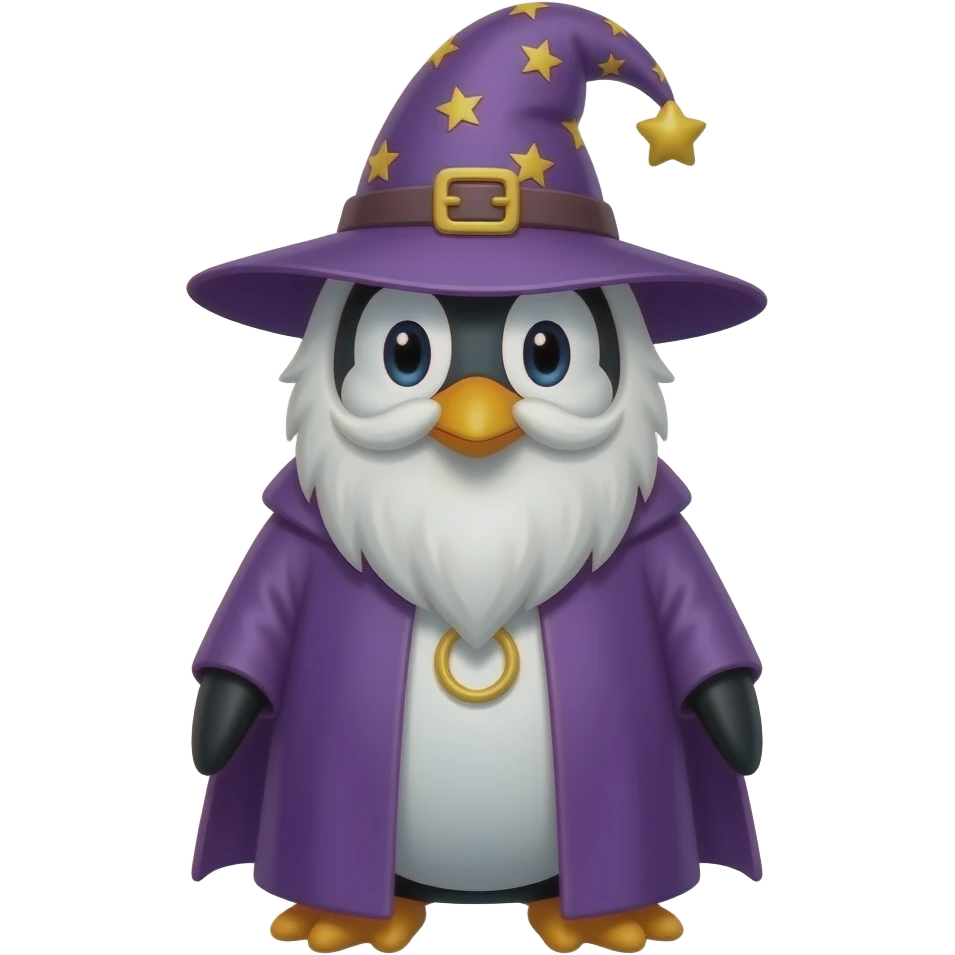 Penguin Wizard emoji