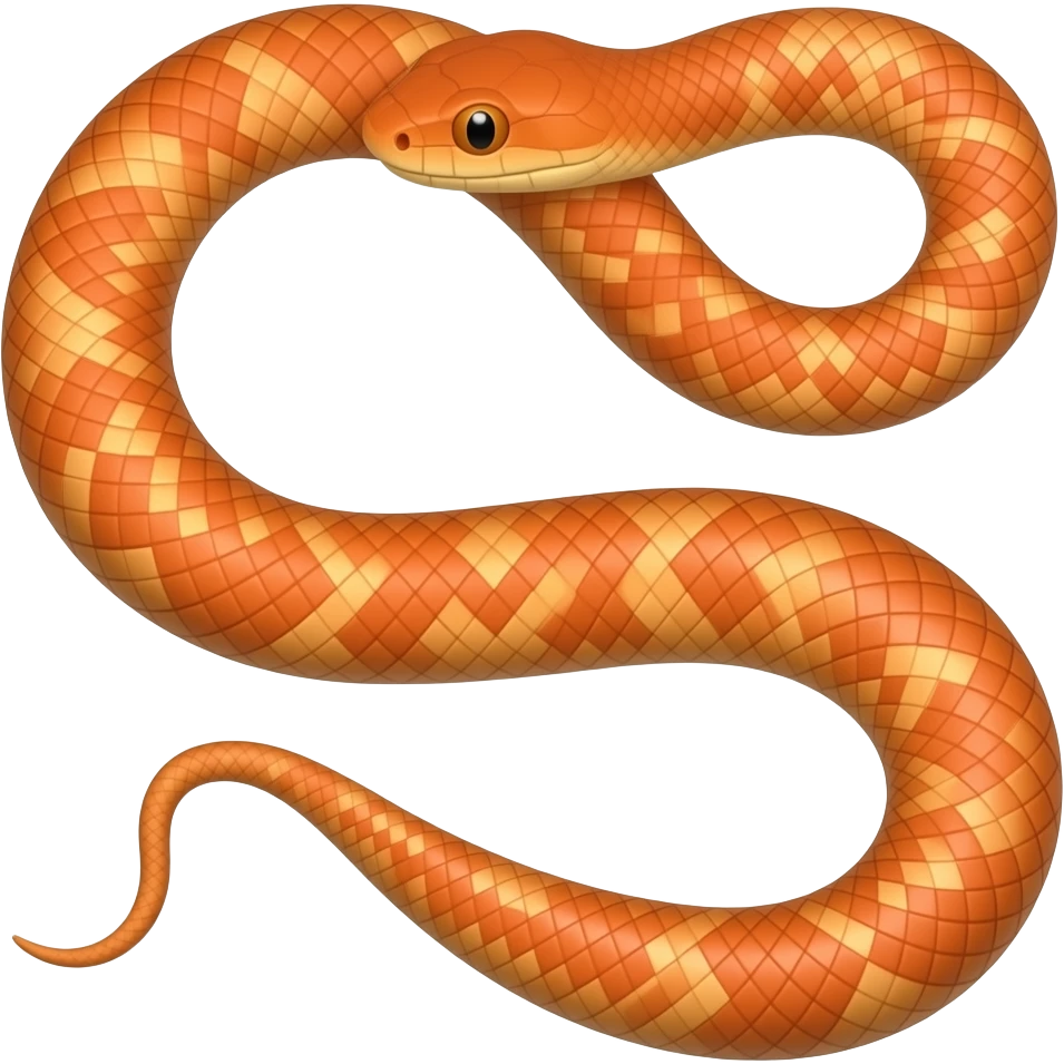 Colubrid orange emoji