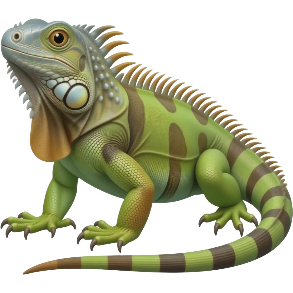 Iguana turns to I emoji